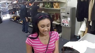 Big boobs latina pawns her body for cash
